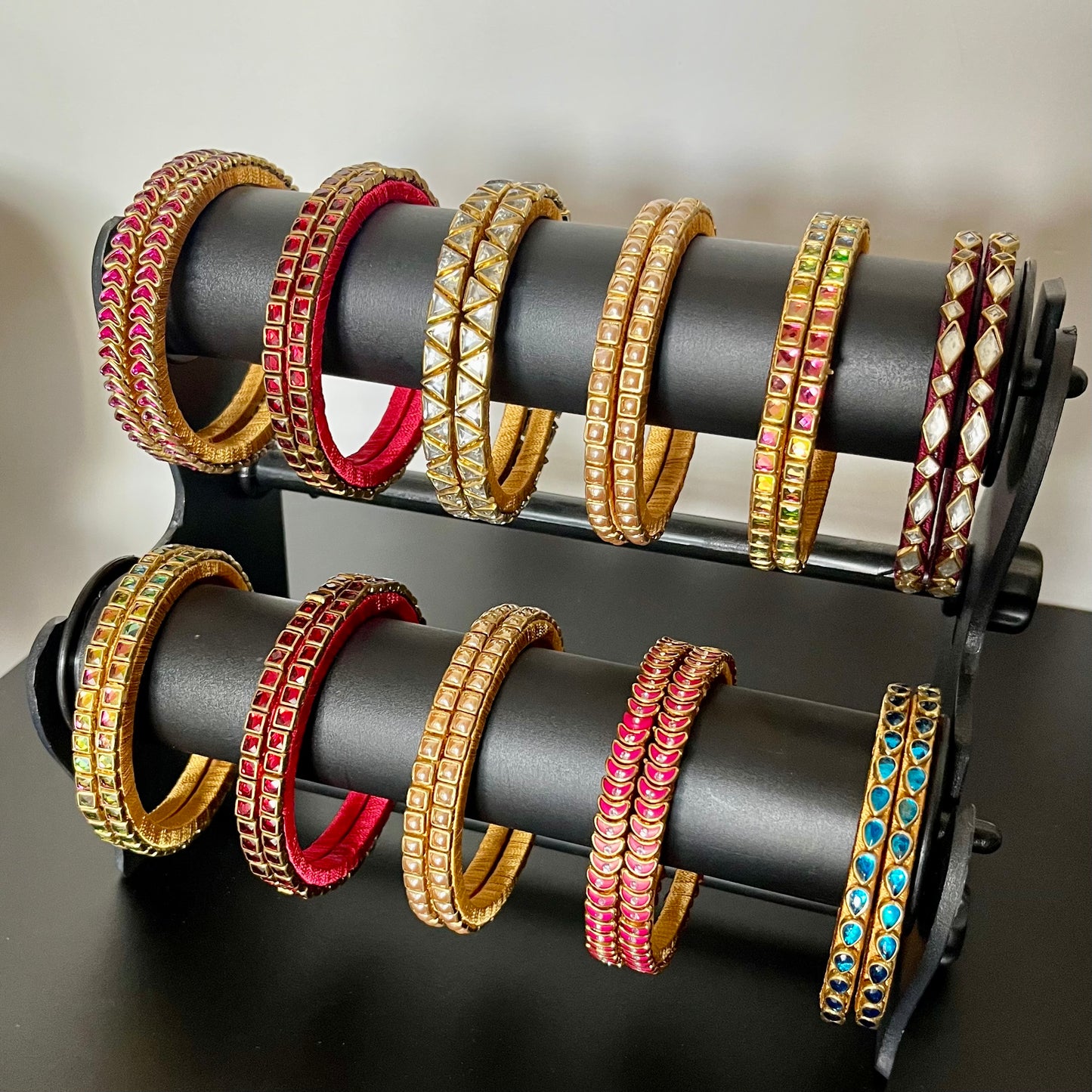 kundan bangles, single line kundan bangles, return gift bangles, wedding return gifts, party wear bangles, festive bangles, traditional bangles, colorful kundan bangles, lightweight bangles, handmade bangles, bridal accessories, mehendi favors, haldi return gifts, indian wedding gifts, ethnic jewelry, silk thread bangles, kundan jewelry, matsya boutique bangles, fancy bangles for women, return gifts for ladies