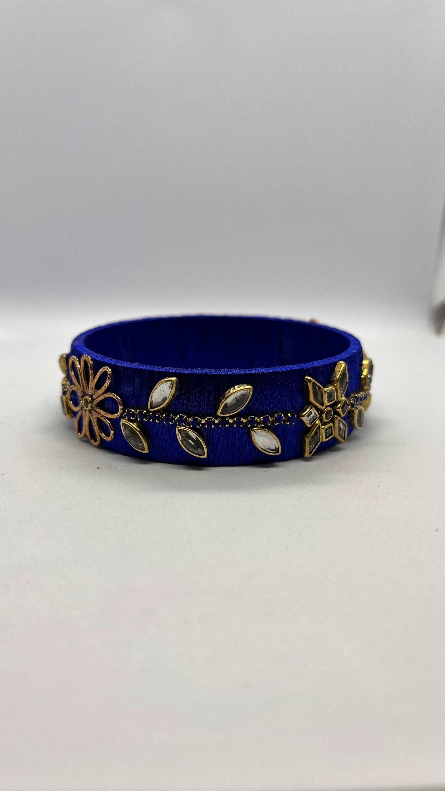Blue Gold Kada Bangle - MATSYA BOUTIQUE