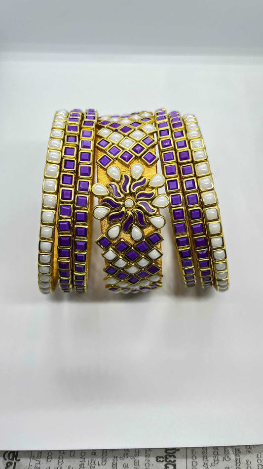 Purple Pearl Bridal Set - MATSYA BOUTIQUE