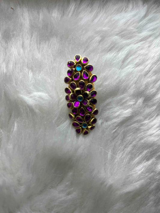 Pink floral brooch - MATSYA BOUTIQUE