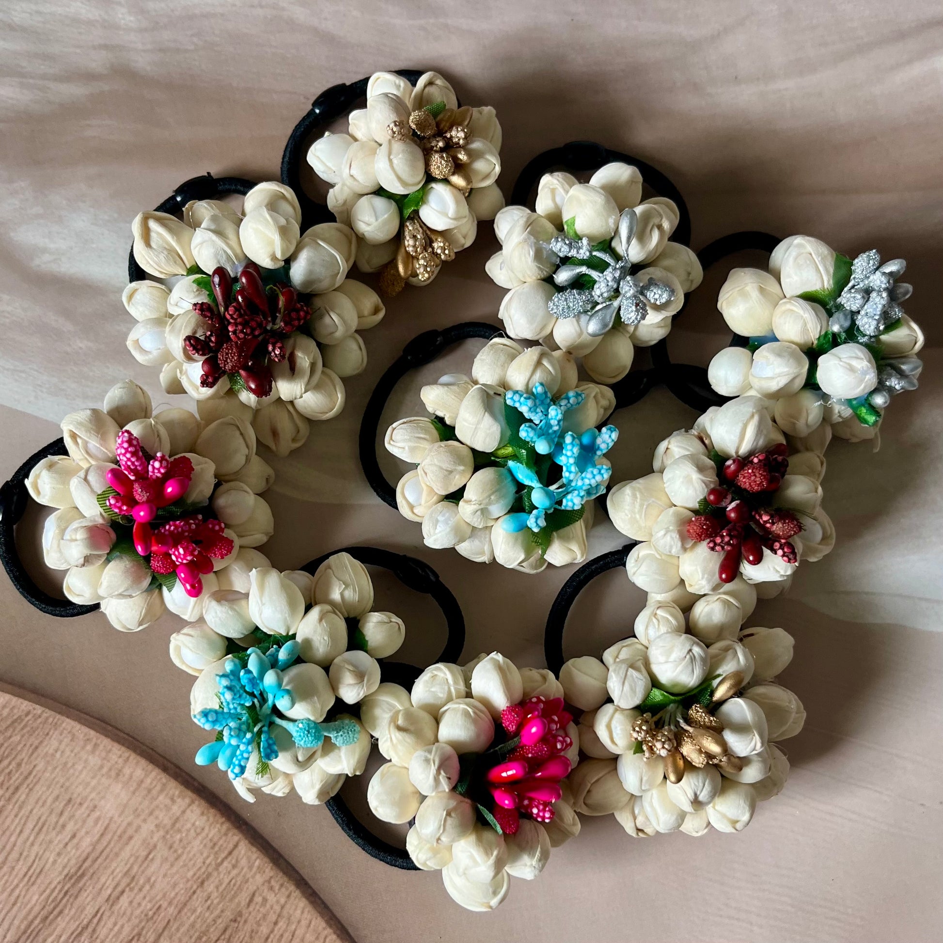 jasmine hair band, mogra hair band, floral hair accessories, artificial flower hair band, traditional hair band, Indian hair accessories, gajra hair band, wedding hair accessories, handmade hair band, festive hair band, jasmine gajra, flower hair band for women, chameli hair band, ethnic hair accessories, bridal hair accessories
