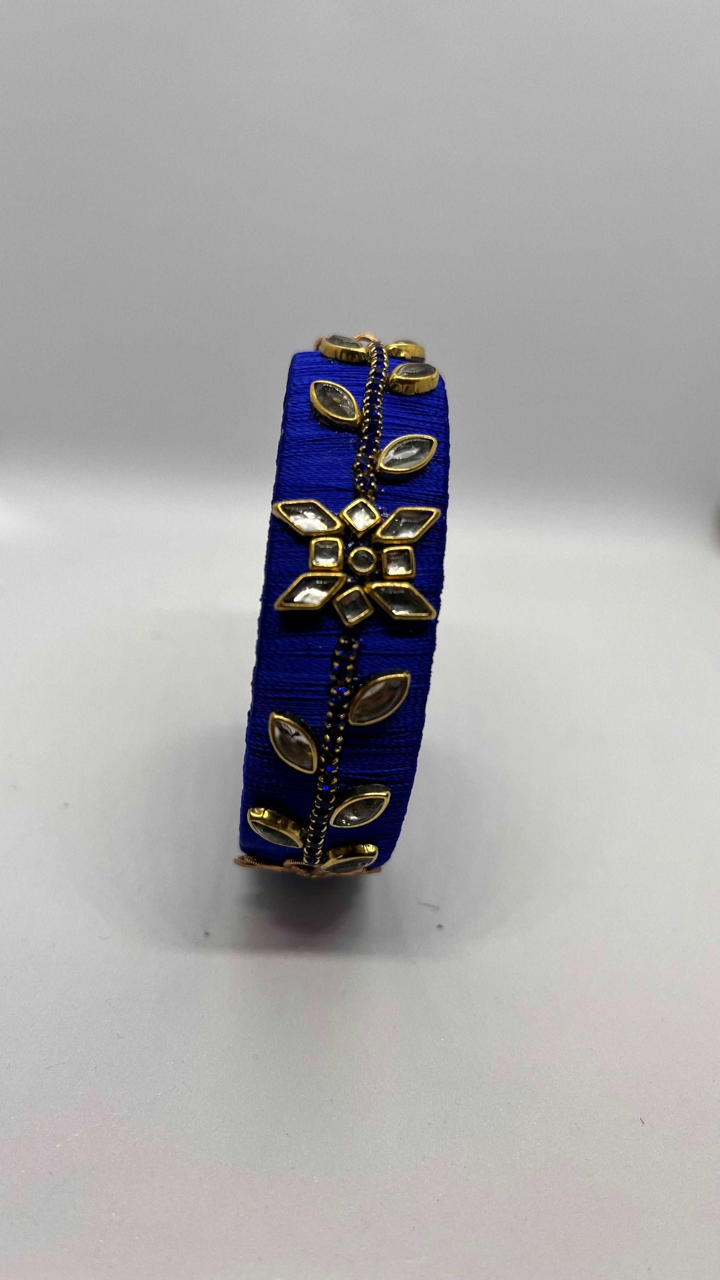 Blue Gold Kada Bangle - MATSYA BOUTIQUE