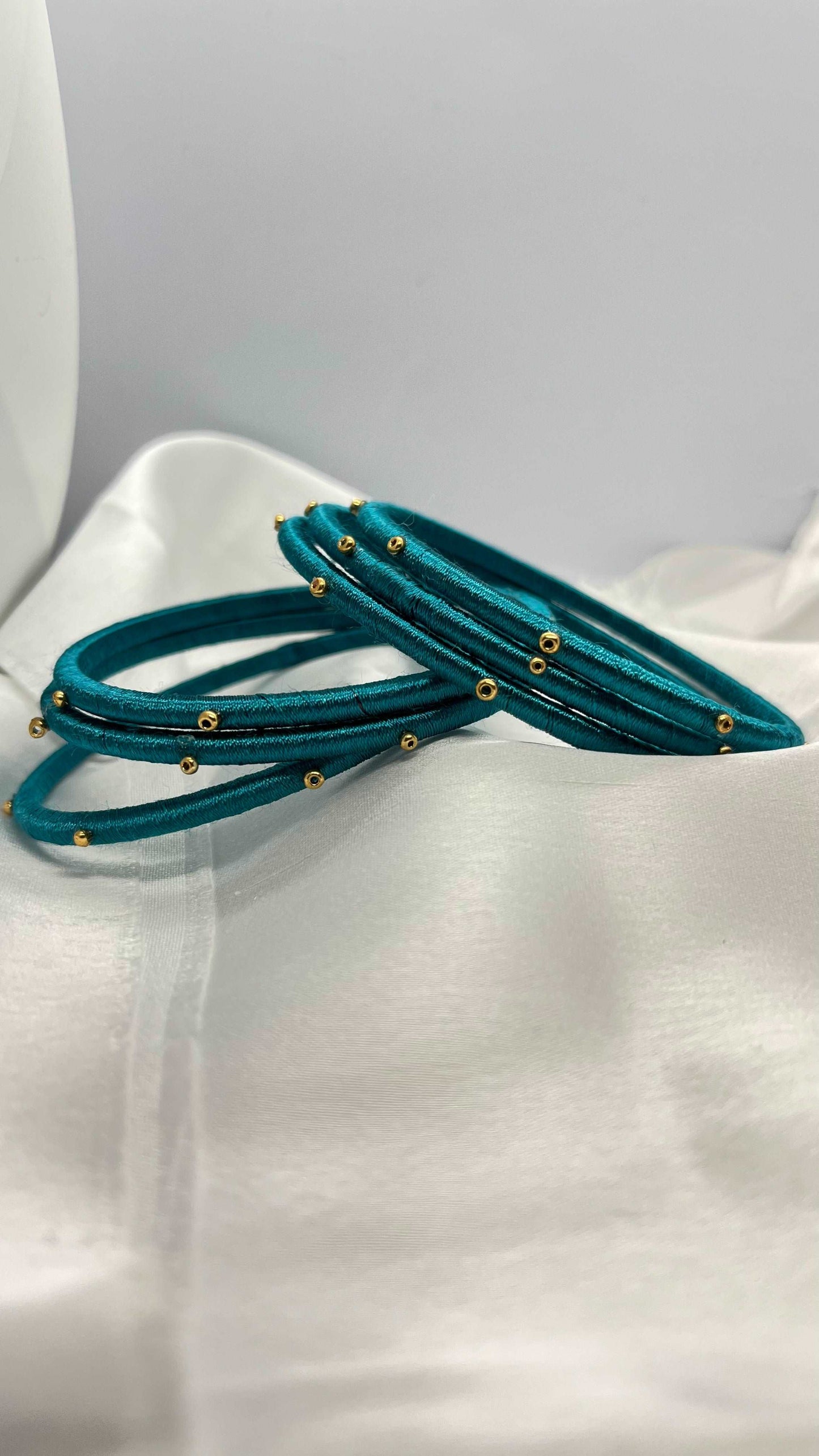 Sky blue sugar bead bangle - MATSYA BOUTIQUE