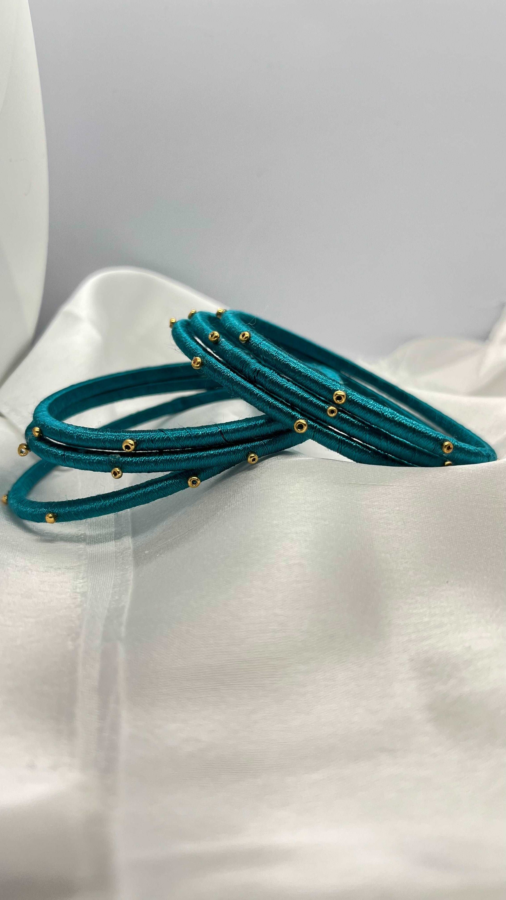 Sky blue sugar bead bangle - MATSYA BOUTIQUE