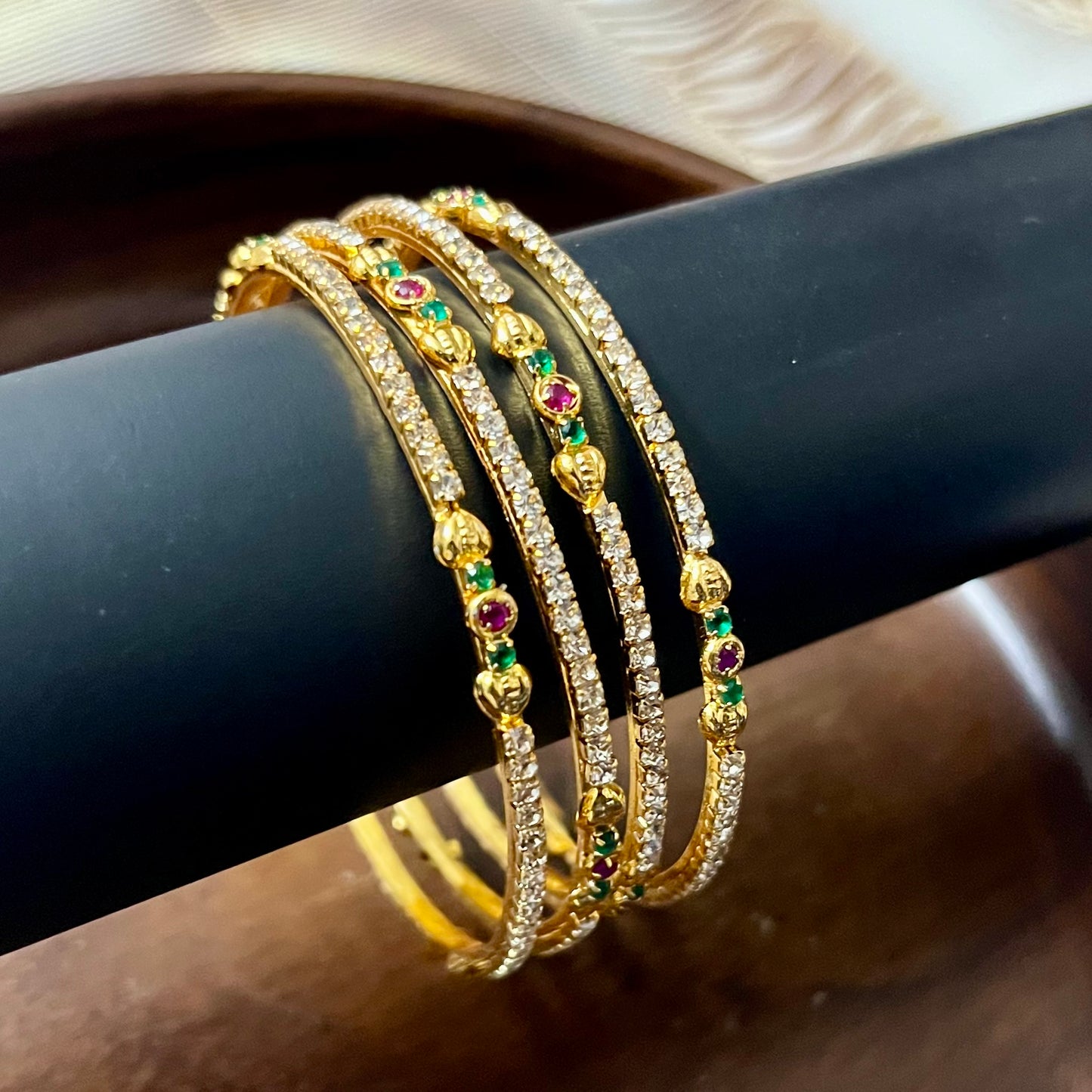 Rajkumari CZ Bloom Bangles
