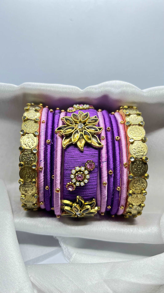 Purple pink bridal sets - MATSYA BOUTIQUE