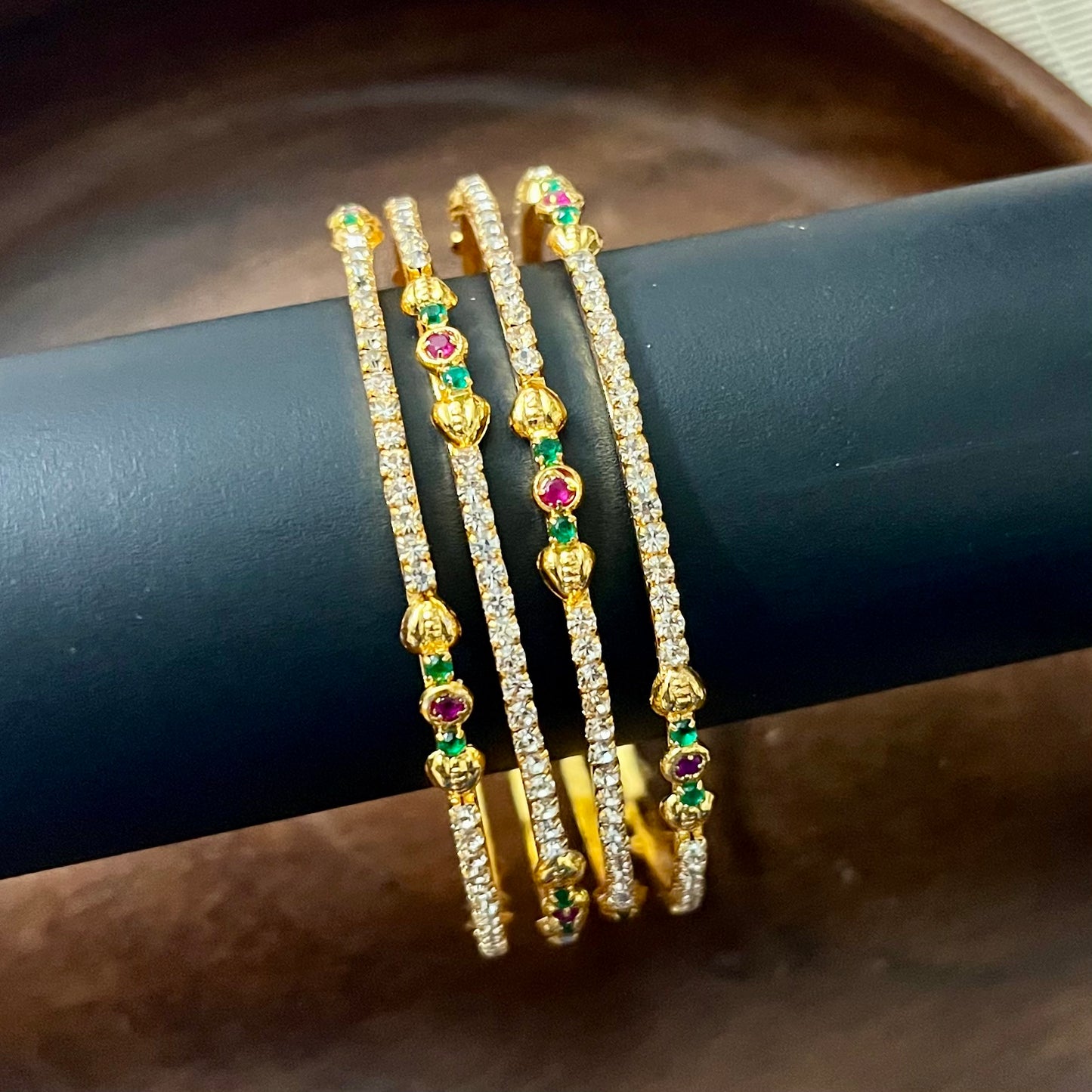 Rajkumari CZ Bloom Bangles