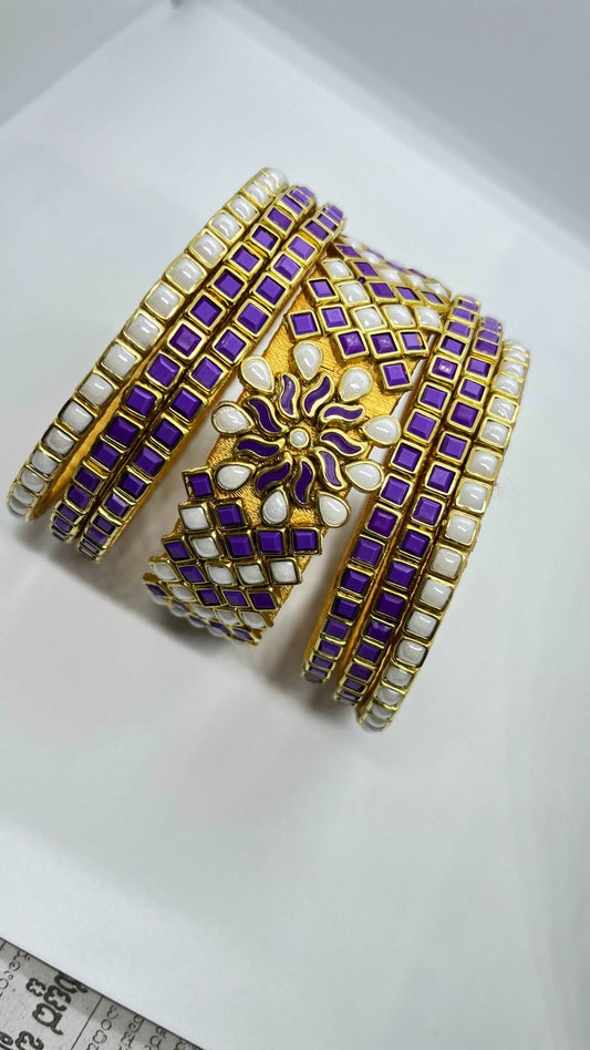 Purple Pearl Bridal Set - MATSYA BOUTIQUE