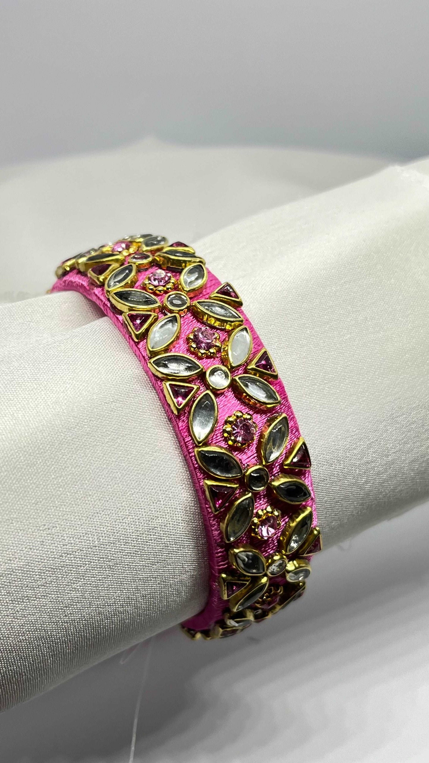 Pink Single Kada bangle - MATSYA BOUTIQUE