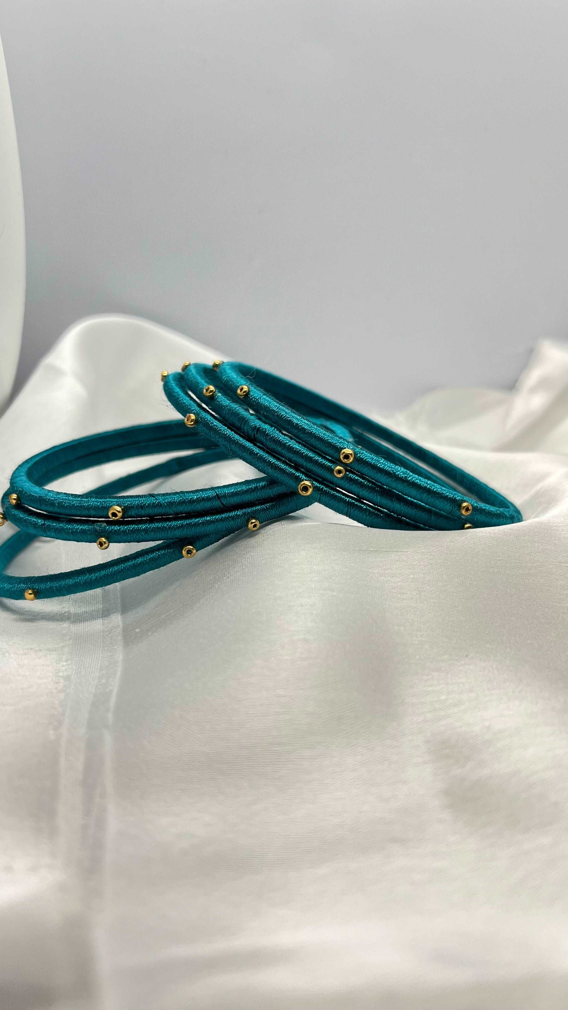 Sky blue sugar bead bangle - MATSYA BOUTIQUE