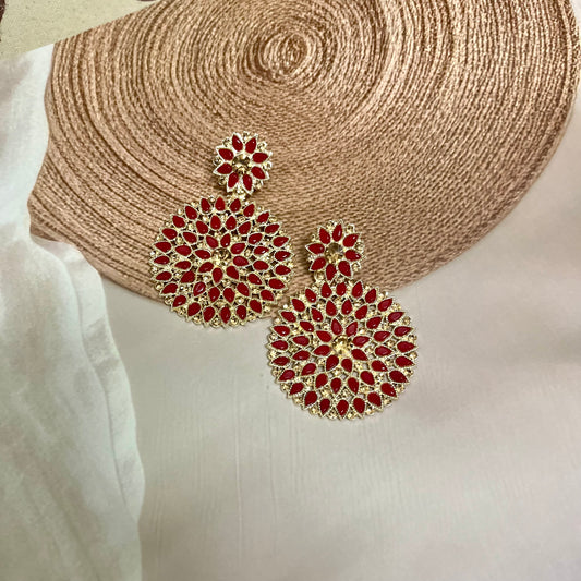 Ruby Blossom Chandbalis - MATSYA BOUTIQUE