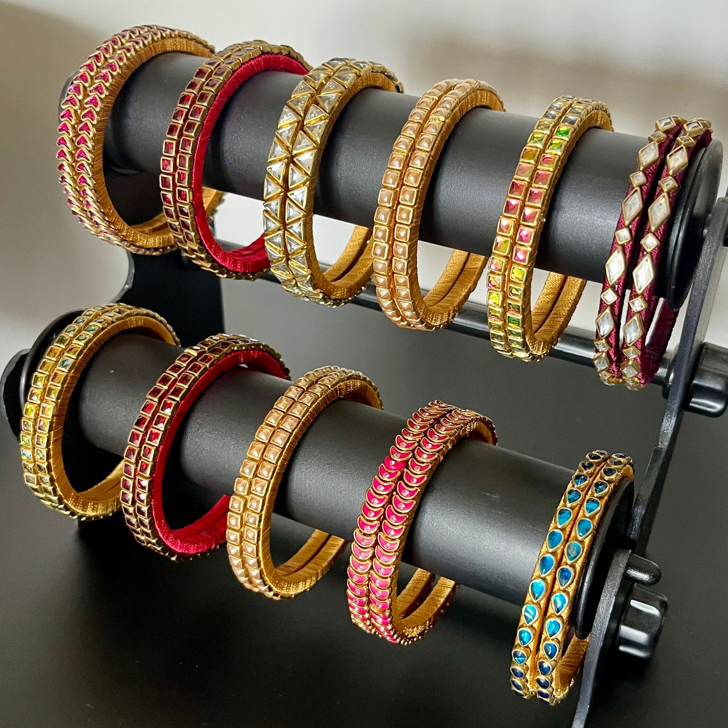 kundan bangles, single line kundan bangles, return gift bangles, wedding return gifts, party wear bangles, festive bangles, traditional bangles, colorful kundan bangles, lightweight bangles, handmade bangles, bridal accessories, mehendi favors, haldi return gifts, indian wedding gifts, ethnic jewelry, silk thread bangles, kundan jewelry, matsya boutique bangles, fancy bangles for women, return gifts for ladies