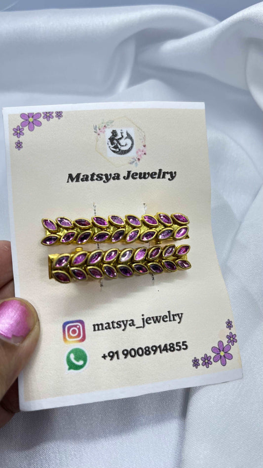 Light pink alligator clip - MATSYA BOUTIQUE