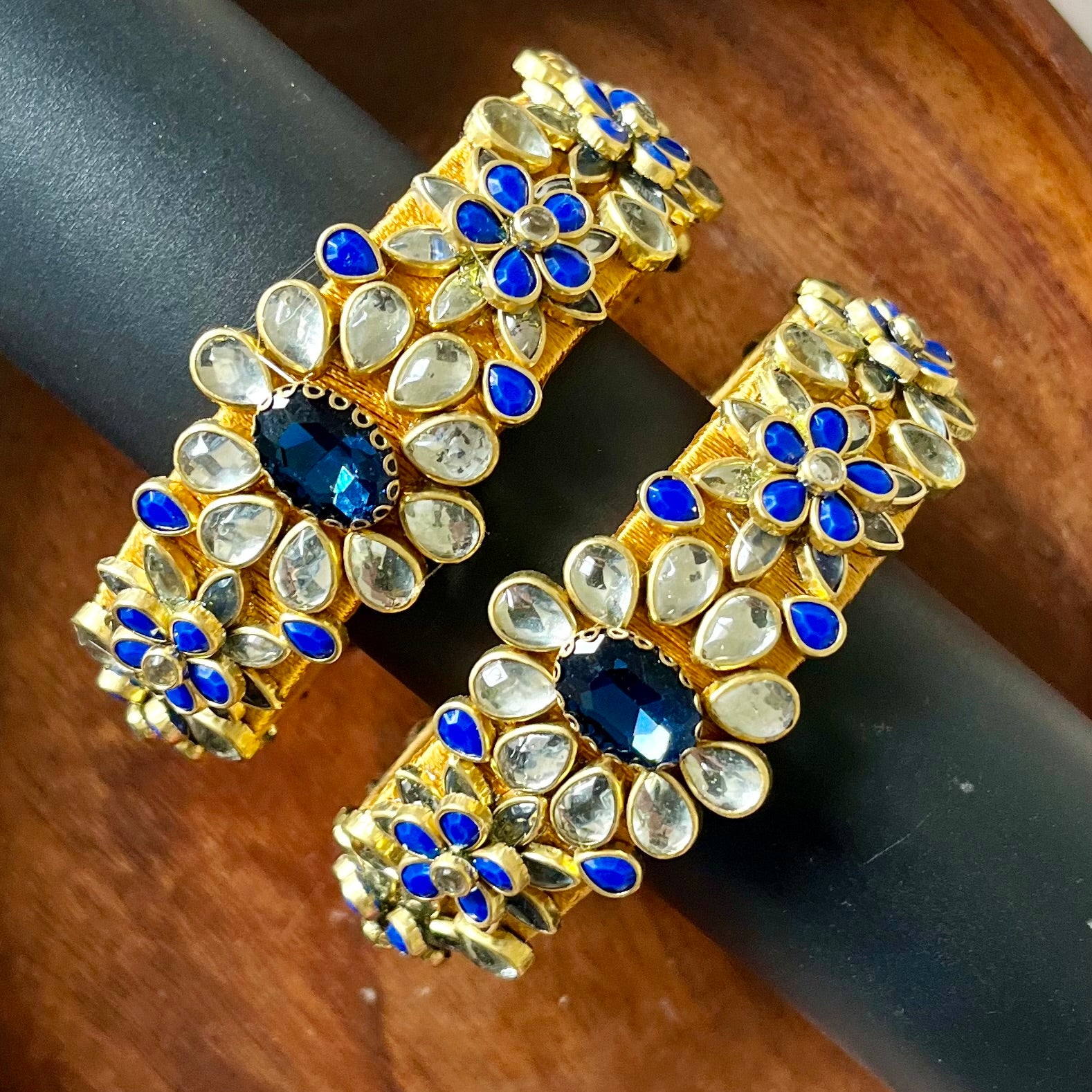 silk thread bangles, kundan bangles, handmade bangles, bridal bangles, ethnic jewelry, traditional bangles, Indian bangles, royal kada, blue kundan bangles, wedding jewelry, festive bangles, handcrafted jewelry, silk thread jewelry, statement bangles, designer bangles, kundan kada, jewelry for saree, jewelry for lehenga, party wear bangles, boutique bangles