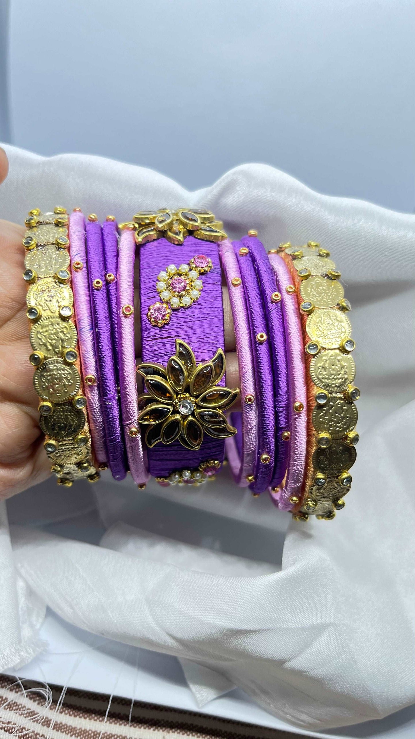 Purple pink bridal sets - MATSYA BOUTIQUE