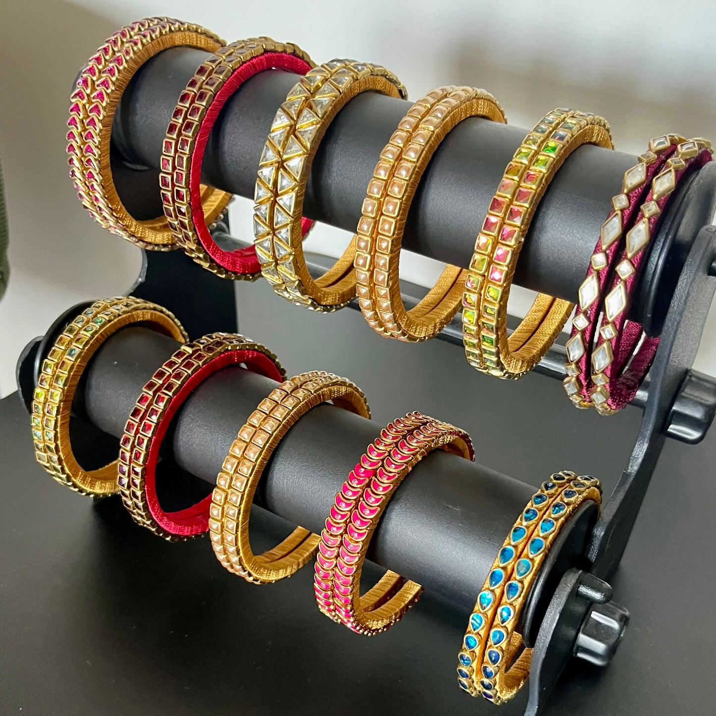 kundan bangles, single line kundan bangles, return gift bangles, wedding return gifts, party wear bangles, festive bangles, traditional bangles, colorful kundan bangles, lightweight bangles, handmade bangles, bridal accessories, mehendi favors, haldi return gifts, indian wedding gifts, ethnic jewelry, silk thread bangles, kundan jewelry, matsya boutique bangles, fancy bangles for women, return gifts for ladies