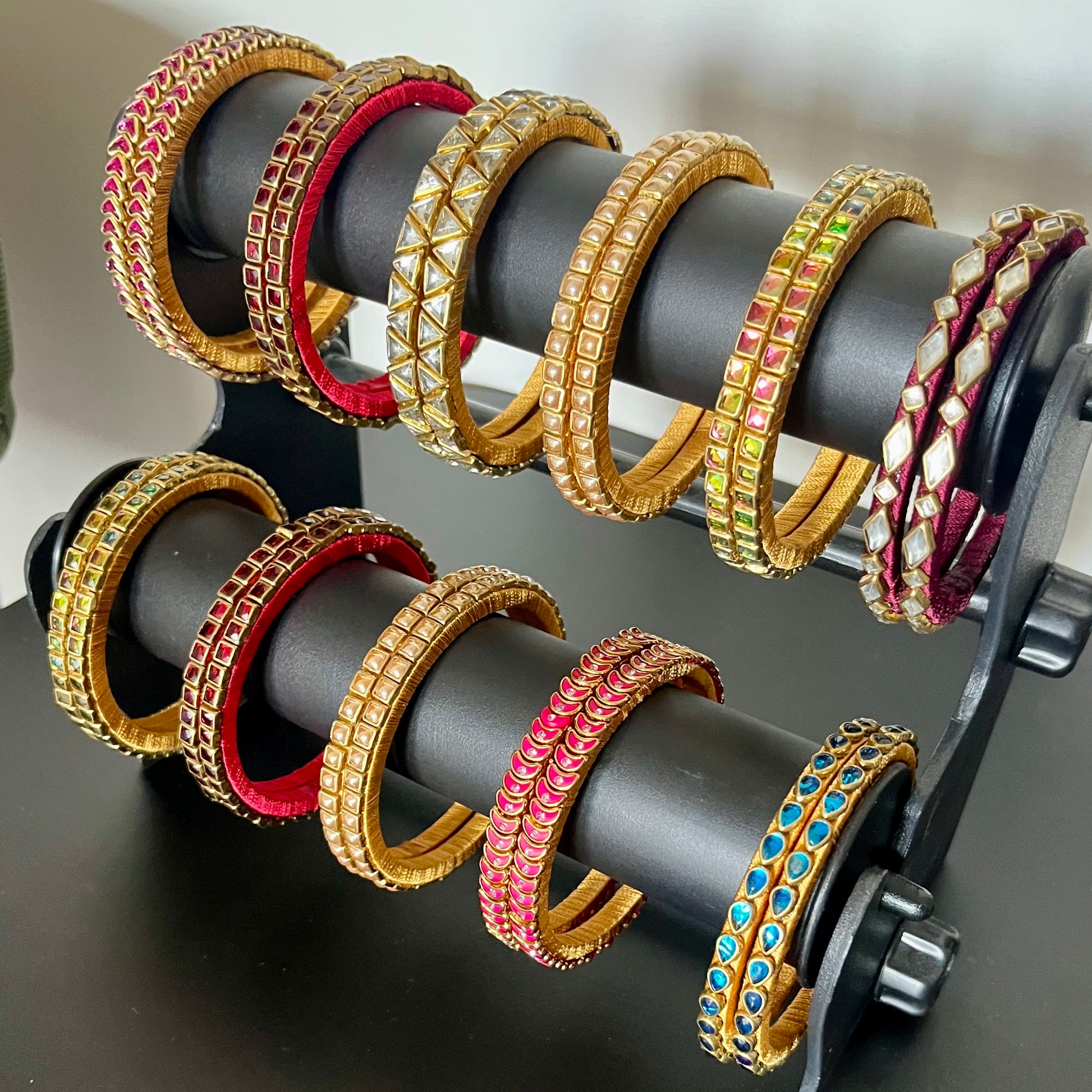 kundan bangles, single line kundan bangles, return gift bangles, wedding return gifts, party wear bangles, festive bangles, traditional bangles, colorful kundan bangles, lightweight bangles, handmade bangles, bridal accessories, mehendi favors, haldi return gifts, indian wedding gifts, ethnic jewelry, silk thread bangles, kundan jewelry, matsya boutique bangles, fancy bangles for women, return gifts for ladies