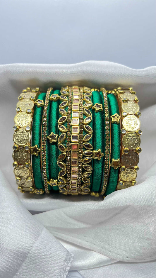 Green bridal set - MATSYA BOUTIQUE