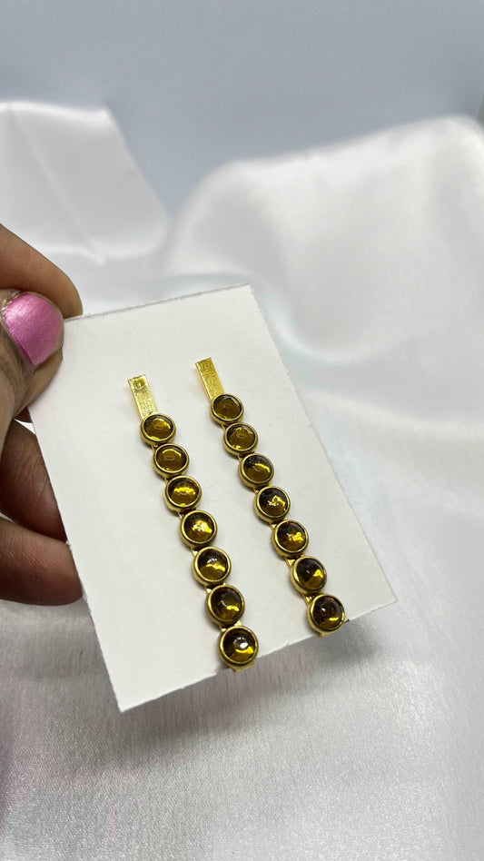 Gold round hair pin - MATSYA BOUTIQUE