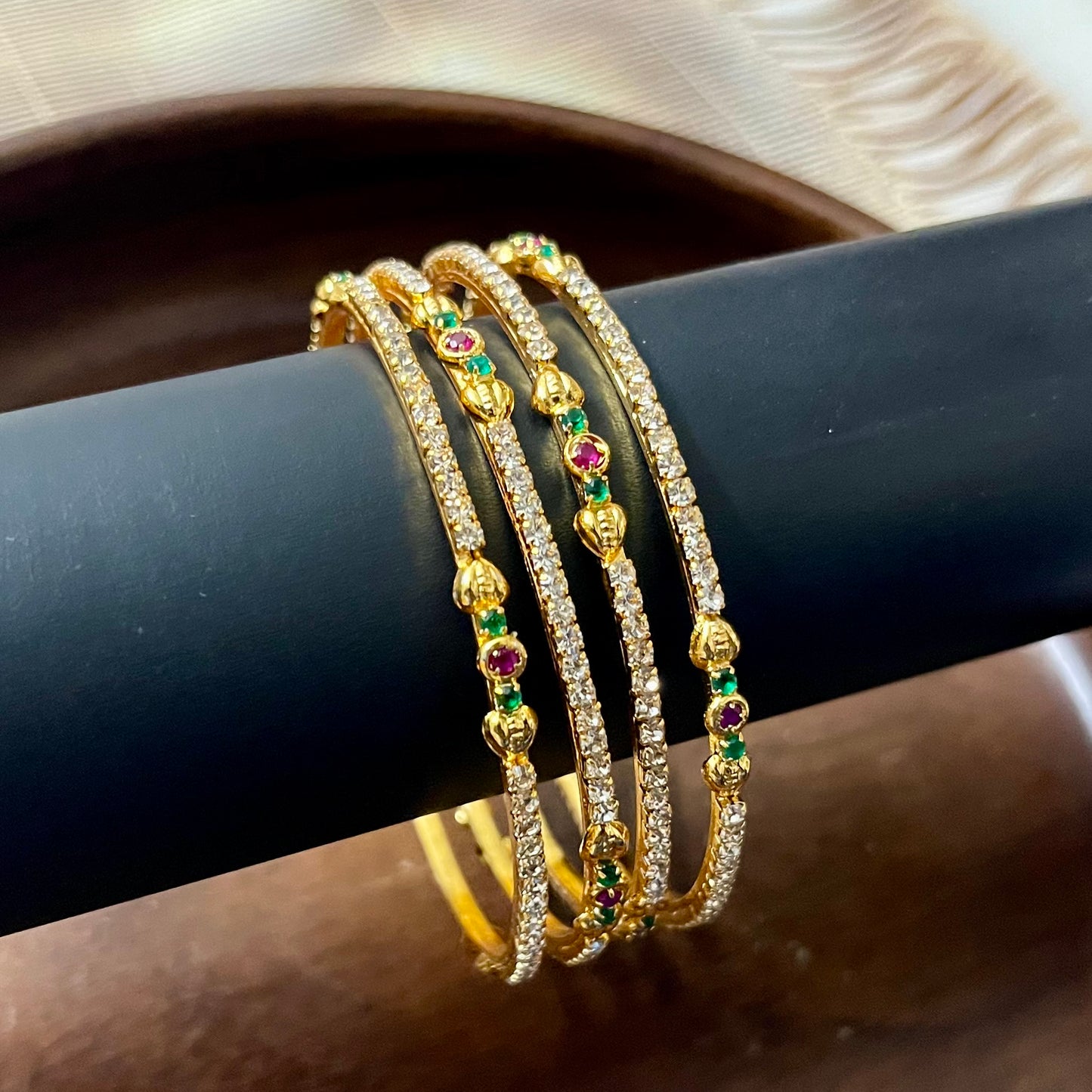 Rajkumari CZ Bloom Bangles