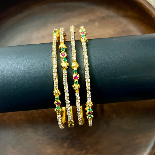 Rajkumari CZ Bloom Bangles