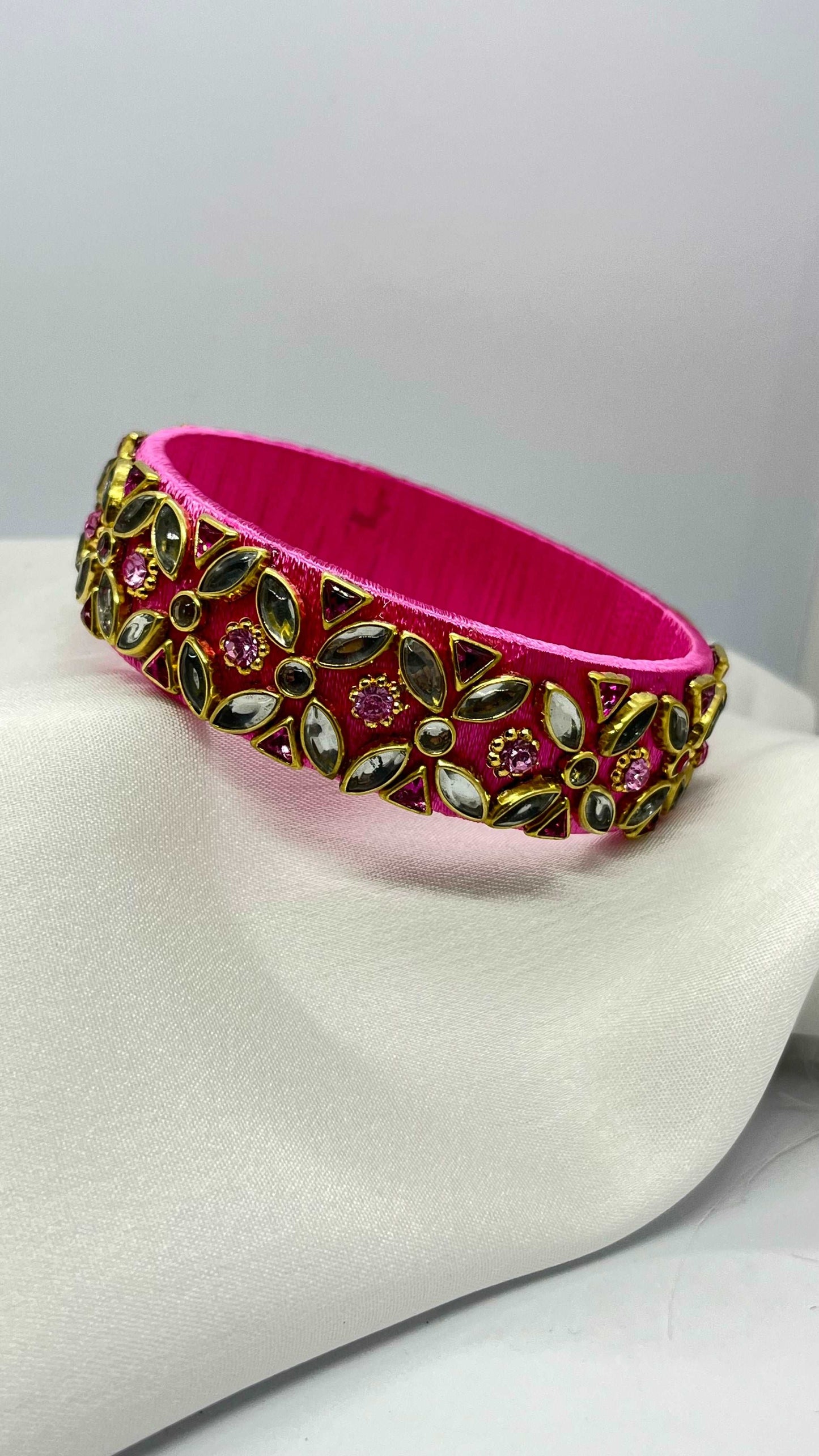 Pink Single Kada bangle - MATSYA BOUTIQUE