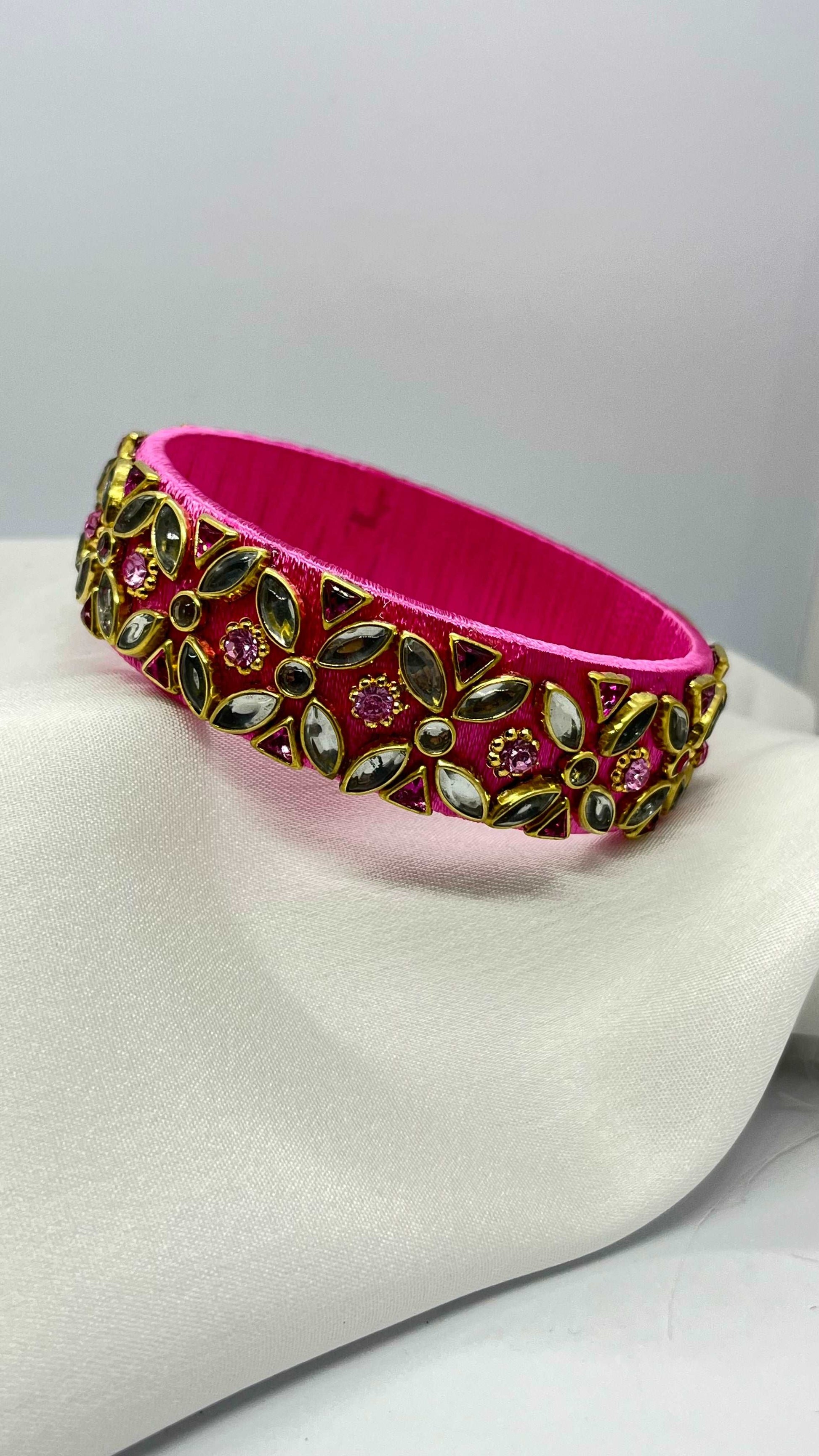 Pink Single Kada bangle - MATSYA BOUTIQUE