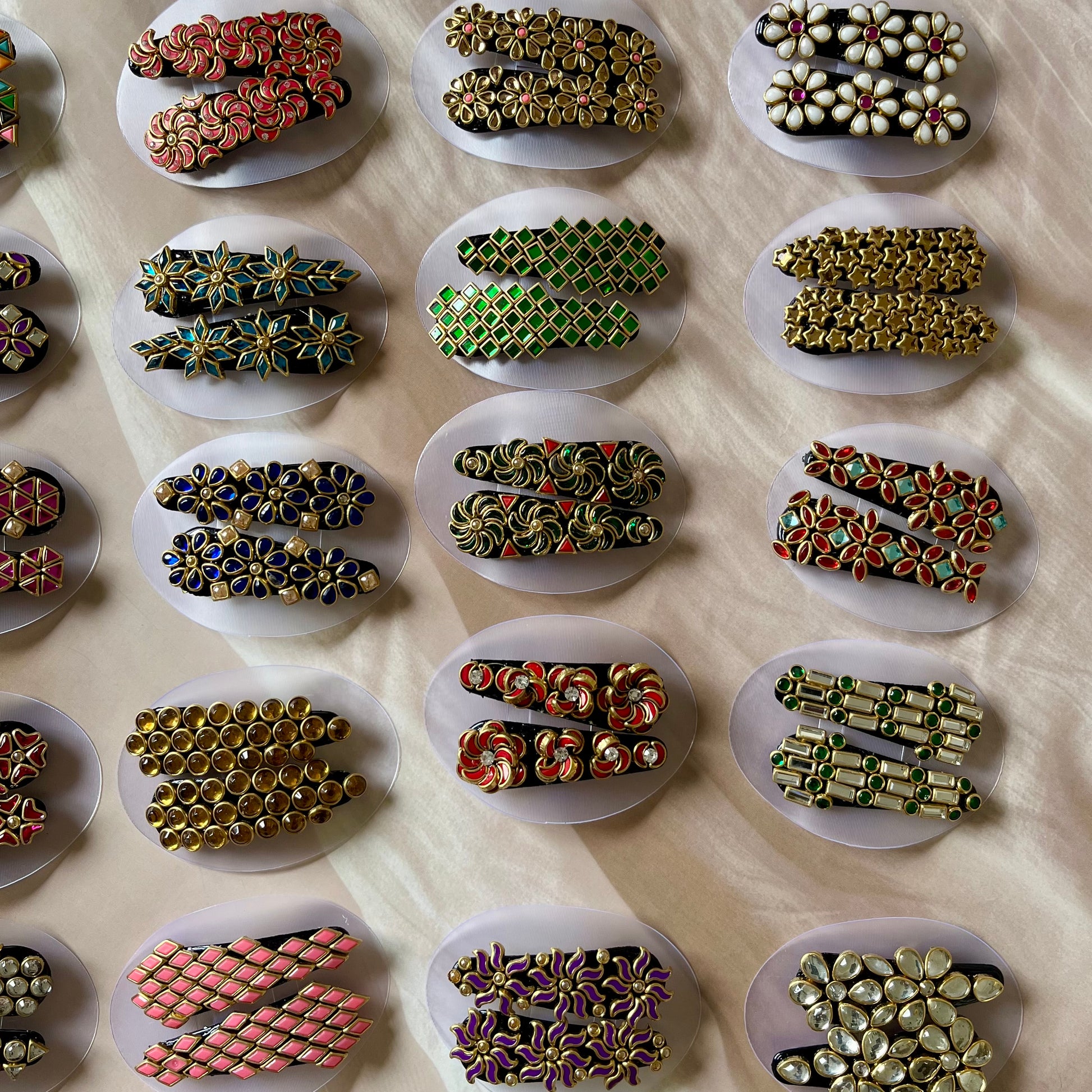 kundan hair clips, tic tac clips, traditional hair accessories, bridal hair clips, ethnic hair clips, kundan accessories, festive hair accessories, Indian hair jewelry, handmade hair clips, designer tic tac clips, kundan tic tac pins, embellished hair clips, party wear hair accessories, kundan style hair pins, hair clips for lehenga, kundan bridal accessories, Indian wedding hair clips, hair clips for saree, kundan embellished tic tac, hair accessories for women