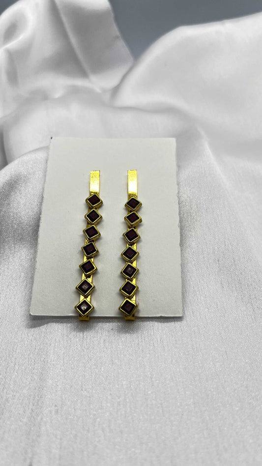 Brown square hair pin - MATSYA BOUTIQUE