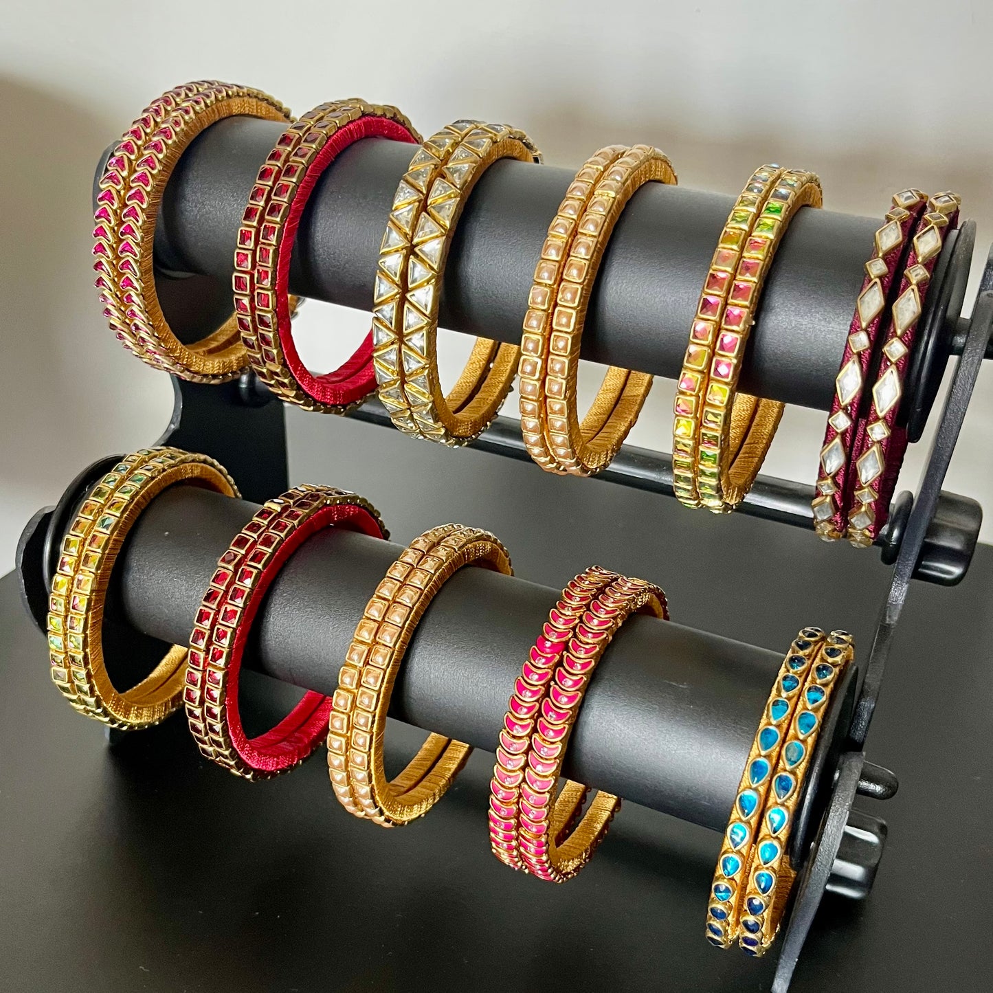 kundan bangles, single line kundan bangles, return gift bangles, wedding return gifts, party wear bangles, festive bangles, traditional bangles, colorful kundan bangles, lightweight bangles, handmade bangles, bridal accessories, mehendi favors, haldi return gifts, indian wedding gifts, ethnic jewelry, silk thread bangles, kundan jewelry, matsya boutique bangles, fancy bangles for women, return gifts for ladies