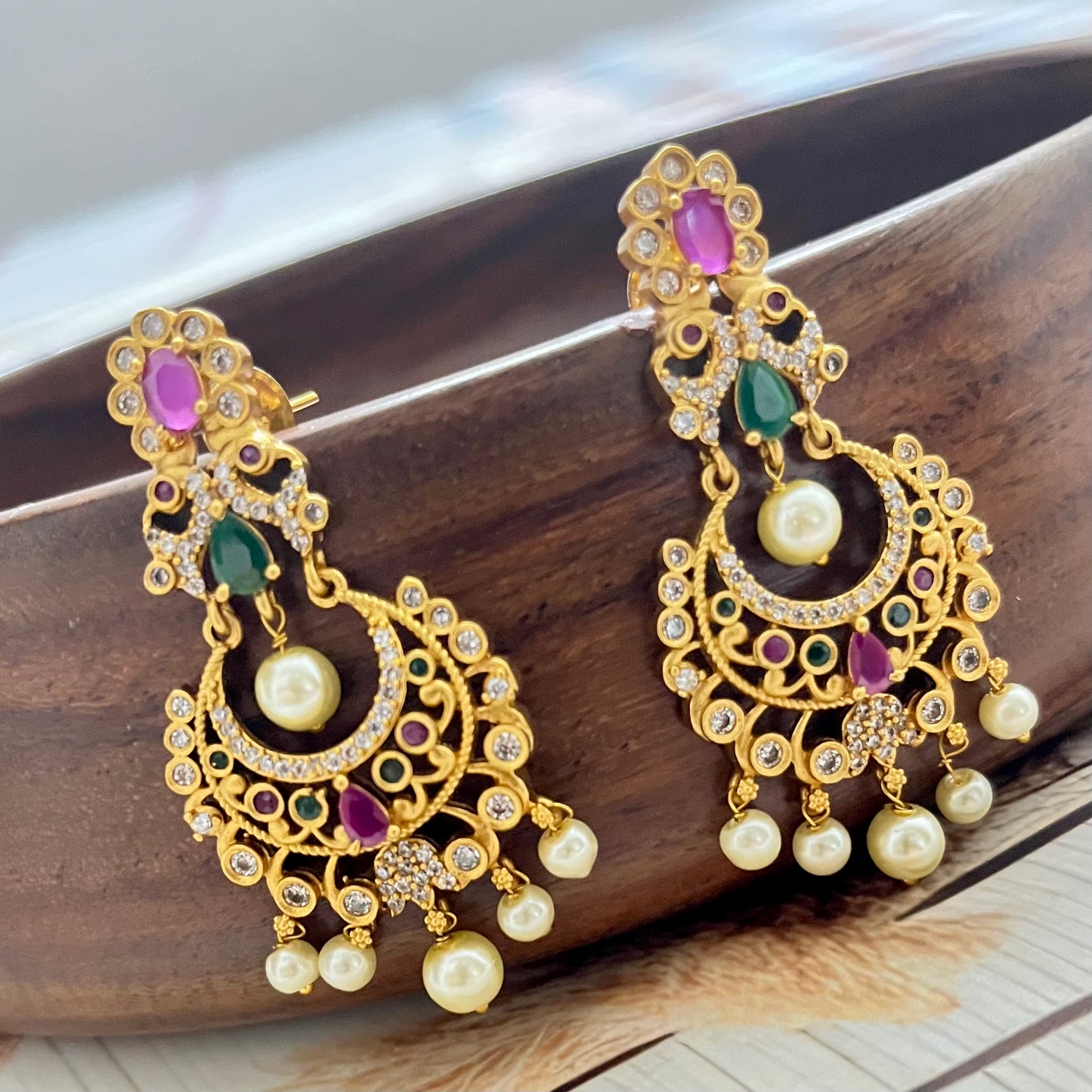 Kanaka Taarini earrings, Chanbali earrings, traditional Indian earrings, handcrafted earrings, ethnic jewelry, gold finish earrings, lightweight earrings, festival earrings, wedding jewelry, temple jewelry, Indian heritage earrings, handmade earrings, divine jewelry, goddess-inspired earrings, ethnic accessories, Indian jewelry online, statement earrings, cultural jewelry, artisan earrings, gift for her