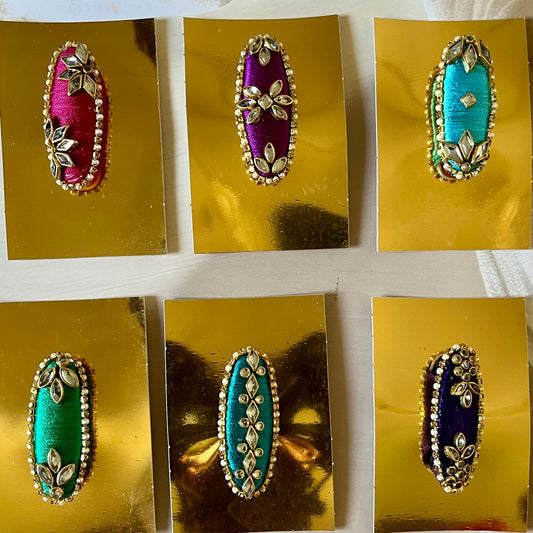 handmade saree pins
kundan saree brooch
threaded saree pins
silk thread accessories
decorative saree pins
ethnic saree accessories
traditional saree brooch
festive saree pin
wedding saree pin
indian ethnic accessories