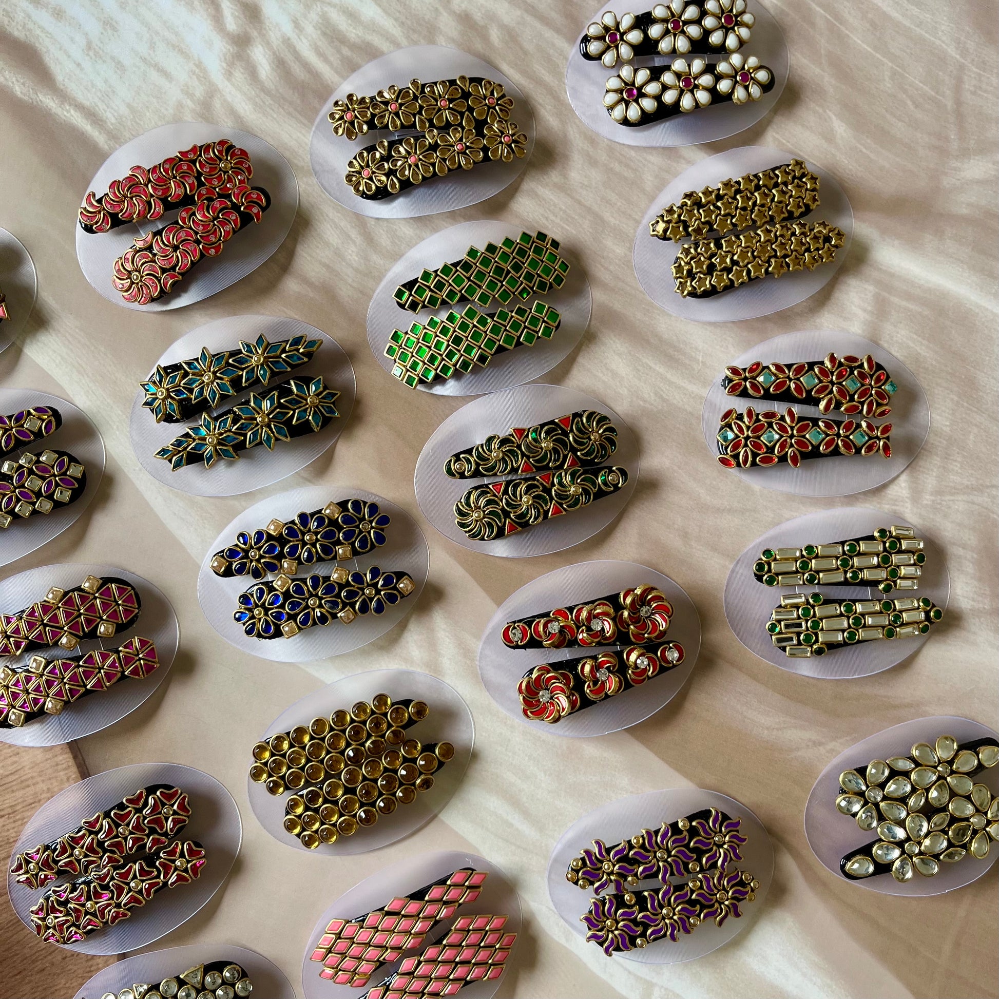 kundan hair clips, tic tac clips, traditional hair accessories, bridal hair clips, ethnic hair clips, kundan accessories, festive hair accessories, Indian hair jewelry, handmade hair clips, designer tic tac clips, kundan tic tac pins, embellished hair clips, party wear hair accessories, kundan style hair pins, hair clips for lehenga, kundan bridal accessories, Indian wedding hair clips, hair clips for saree, kundan embellished tic tac, hair accessories for women