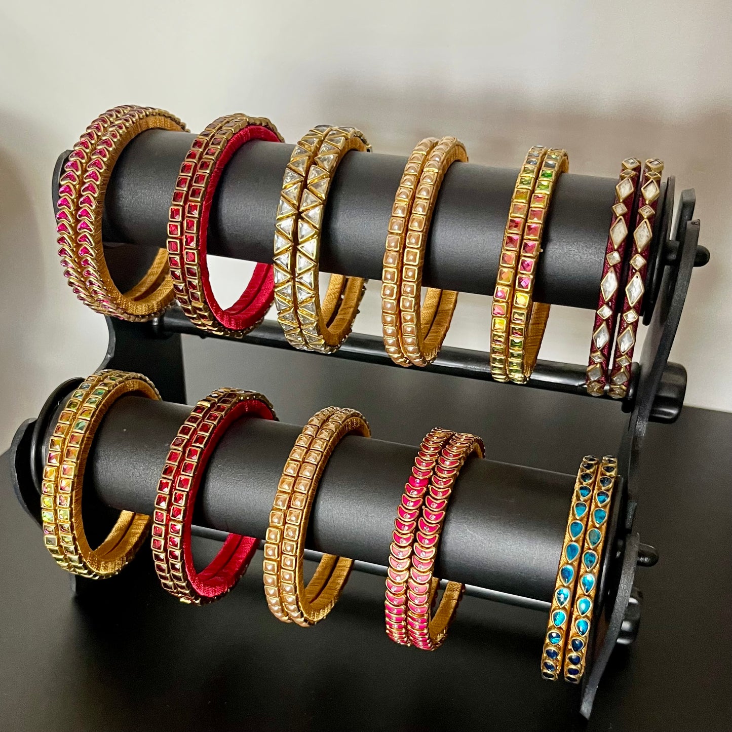 kundan bangles, single line kundan bangles, return gift bangles, wedding return gifts, party wear bangles, festive bangles, traditional bangles, colorful kundan bangles, lightweight bangles, handmade bangles, bridal accessories, mehendi favors, haldi return gifts, indian wedding gifts, ethnic jewelry, silk thread bangles, kundan jewelry, matsya boutique bangles, fancy bangles for women, return gifts for ladies