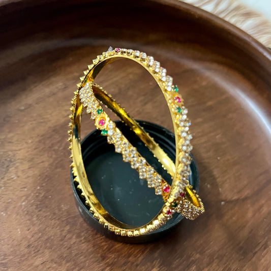 Nayika Floral CZ Bangles