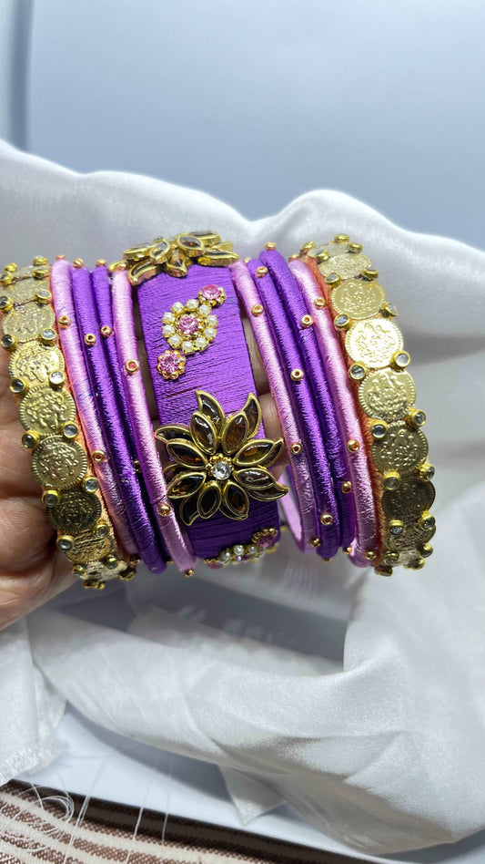 Purple pink bridal sets - MATSYA BOUTIQUE