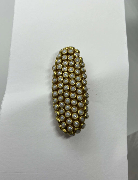 Pearl Saree Brooch - MATSYA BOUTIQUE
