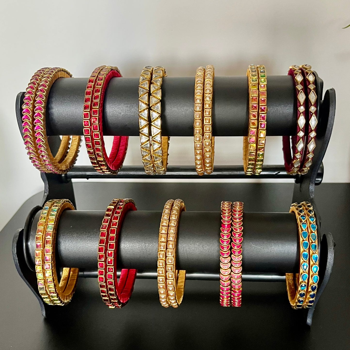 kundan bangles, single line kundan bangles, return gift bangles, wedding return gifts, party wear bangles, festive bangles, traditional bangles, colorful kundan bangles, lightweight bangles, handmade bangles, bridal accessories, mehendi favors, haldi return gifts, indian wedding gifts, ethnic jewelry, silk thread bangles, kundan jewelry, matsya boutique bangles, fancy bangles for women, return gifts for ladies