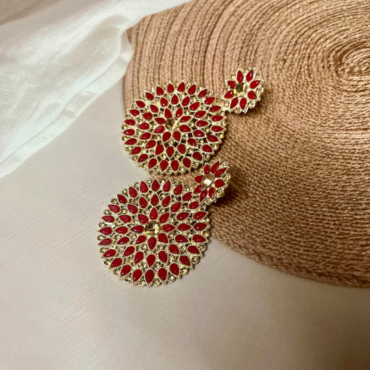Ruby Blossom Chandbalis - MATSYA BOUTIQUE