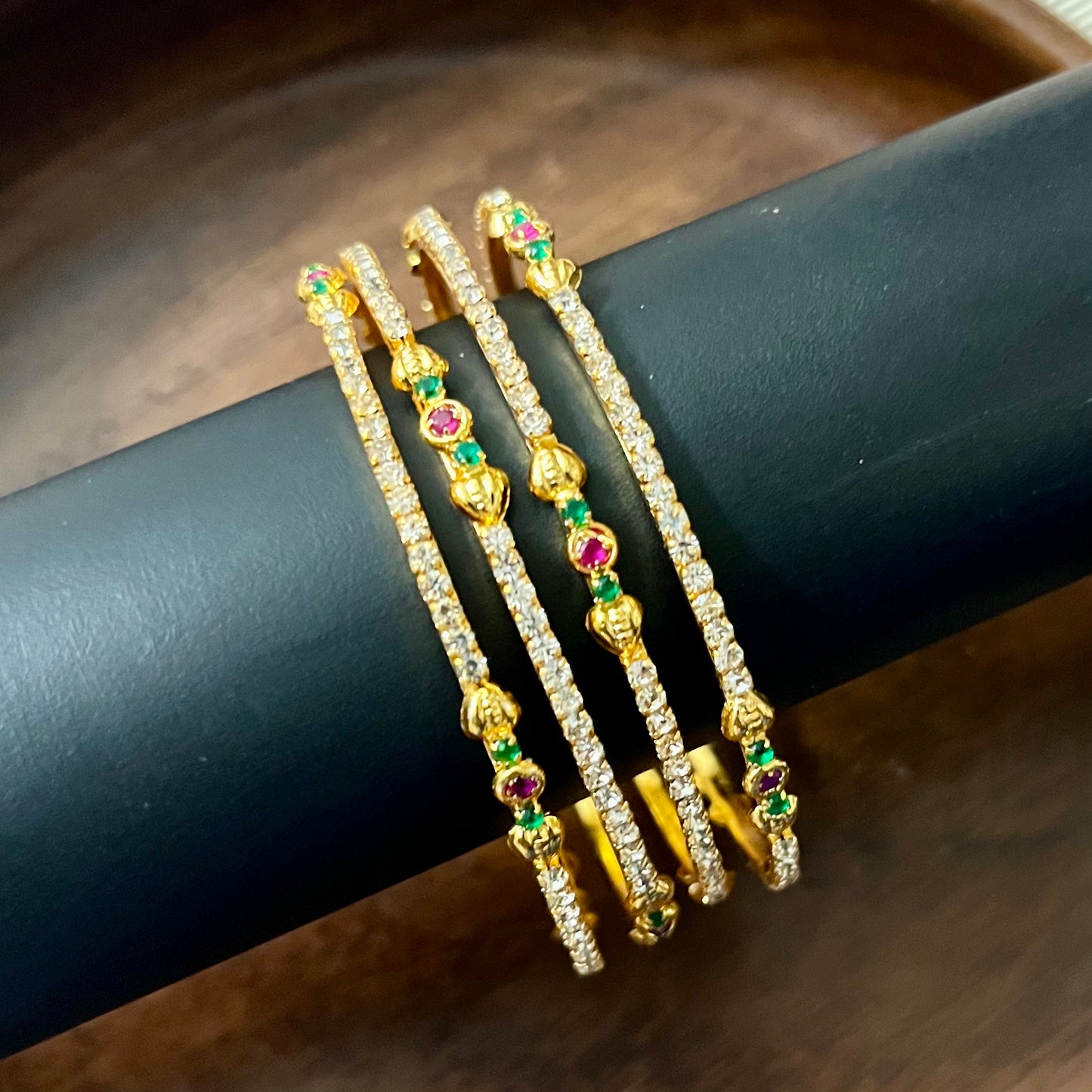 Rajkumari CZ Bloom Bangles