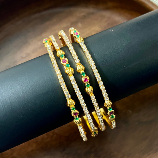 Rajkumari CZ Bloom Bangles