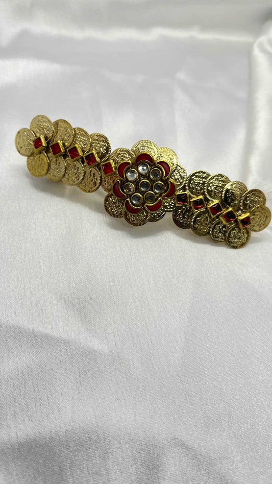 Lakshmi Coin Center Clip - MATSYA BOUTIQUE