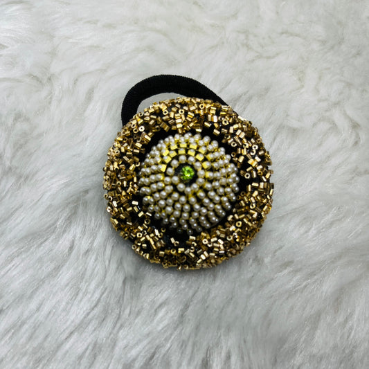 Golden Pearl Hairband-Hairbands-MATSYA BOUTIQUE-MATSYA BOUTIQUE