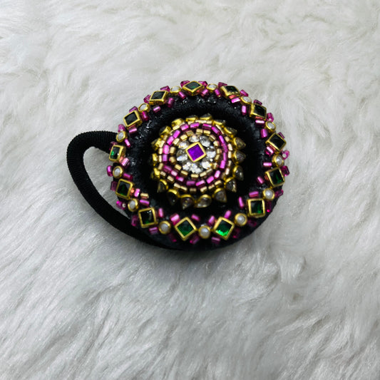 Pink Green Hairband - MATSYA BOUTIQUE