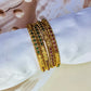 Majestic Ruby Green-Designer Bangles-MATSYA BOUTIQUE -2.4-MATSYA BOUTIQUE