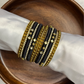 Black Elegance Silk Thread Bangle Set-Bridal Sets-MATSYA BOUTIQUE -MATSYA BOUTIQUE