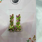 Pink n green 3D alligator clip-Alligator clips-MATSYA BOUTIQUE-MATSYA BOUTIQUE