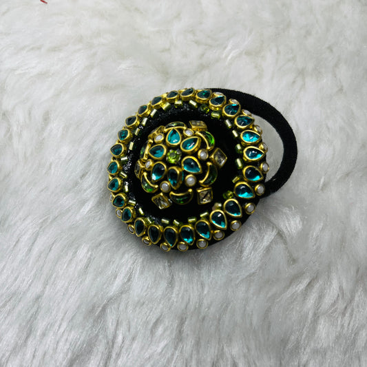 Blue Gold Hairband-Hairbands-MATSYA BOUTIQUE-MATSYA BOUTIQUE