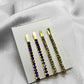 Purple and gold stone hai pin-Hair pins-MATSYA BOUTIQUE-MATSYA BOUTIQUE