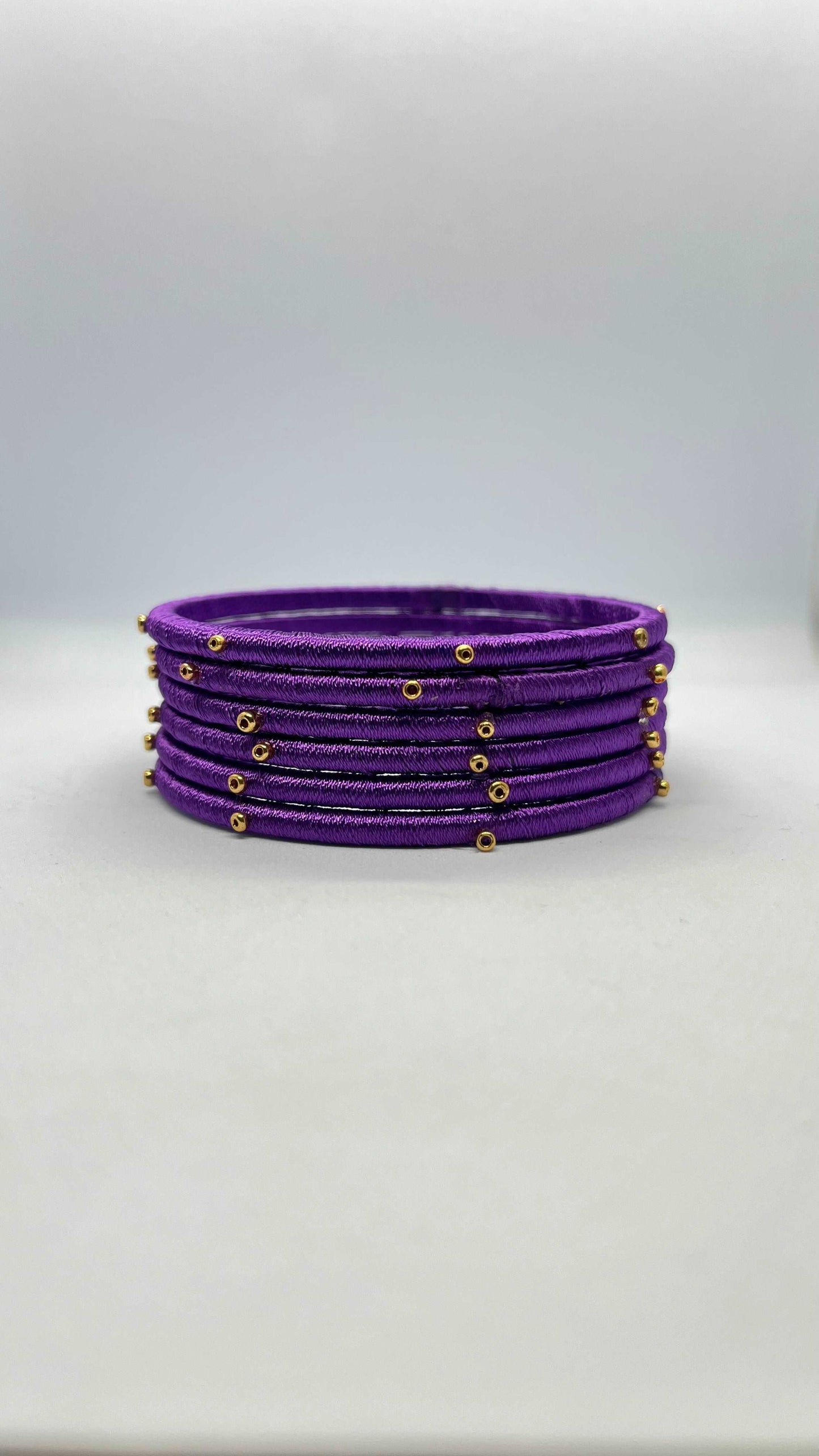 Purple sugar bead bangles-MATSYA BOUTIQUE-2.4-MATSYA BOUTIQUE